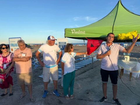 Inauguración de la pasarela inclusiva en la Playa Central del balneario El Cóndor