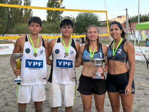 Cornejo/Llanqueleo y Castro/Torres ganadores del Grand Prix Patagónico de Beach Voley