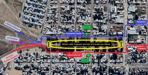 Por obras modifican acceso a Carmen de Patagones