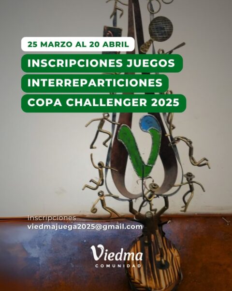 Están abiertas las inscripciones para los Juegos Interreparticiones Copa Challenger 2025