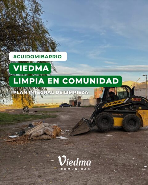 Se pospone para la próxima semana el operativo “Viedma limpia en comunidad” en los barrios Lavalle y Mi Bandera