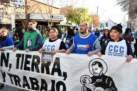 Movilización de la CTA en el día de San Cayetano