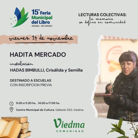 Se viene la decimoquinta edición de la Feria Municipal del Libro de Viedma*