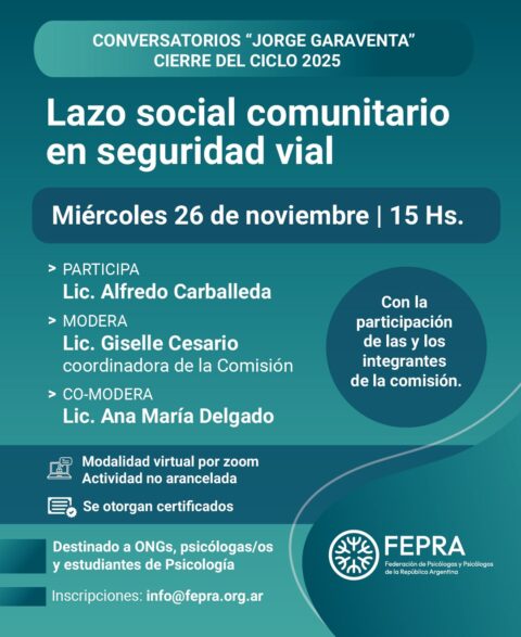 Conversatorio Lazo Social Comunitario en Seguridad Vial.