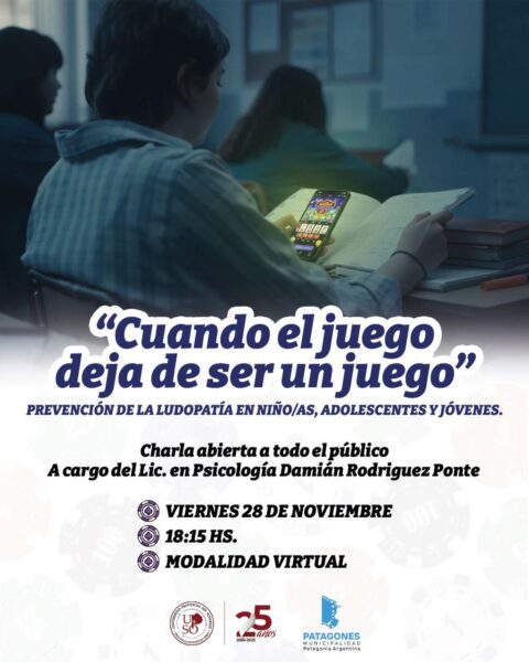 Charla abierta: “Cuando el juego deja de ser un juego”