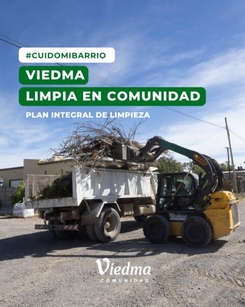 Viedma Limpia en Comunidad: el operativo integral llega a los barrios Don Bosco, San Roque, 14 de Marzo y Piedra Buena