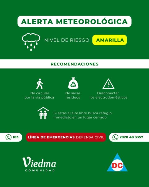 Alerta meteorológica por tormentas para la tarde y noche de este lunes