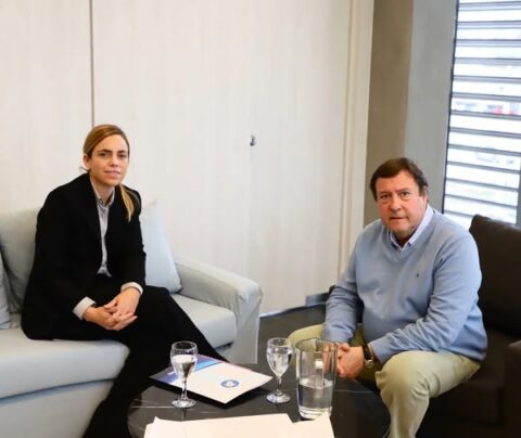 Soria fue recibida por el gobernador Alberto Weretilneck