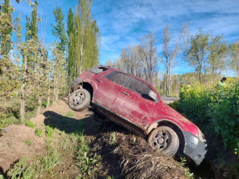 Seguridad Vial de Allen intervino tras un despiste en la Ruta 65