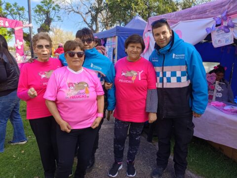Marino participó de la Caminata Rosa